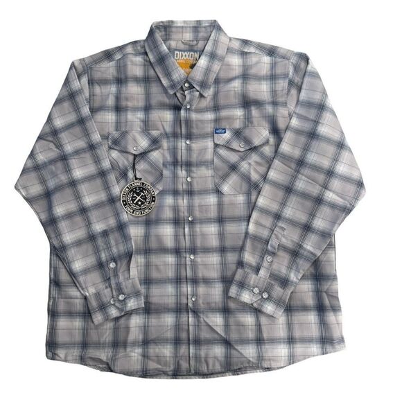DIXXON Men's Blue Plaid Shirt size 3XL New - Picture 1 of 3